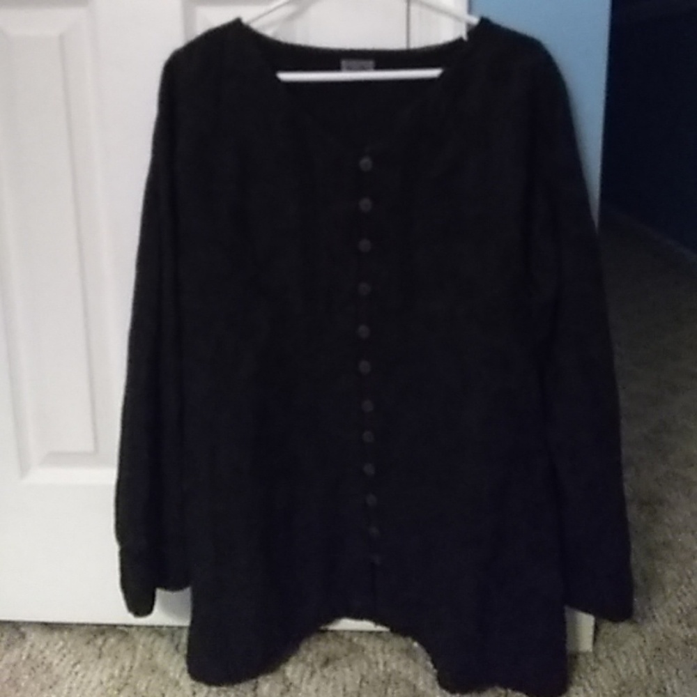 Black embroidered top